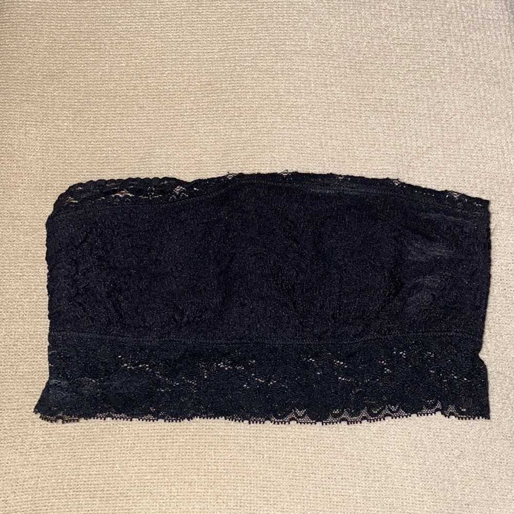 Free People Black Lace Bandeau